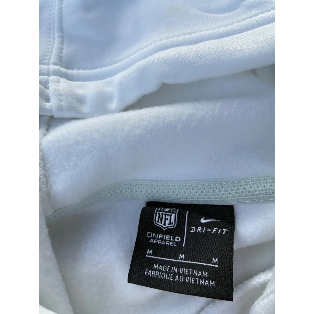 Nike Los Angeles‎ Rams NFL Dri Fit Hoodie Men's Medium White 100th Anniversary